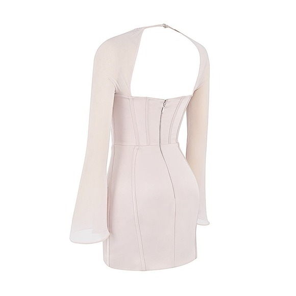 NWOT ISRA CRYSTAL SATIN CORSET MINI DRESS BY HOUSE OF CB - Picture 11 of 14